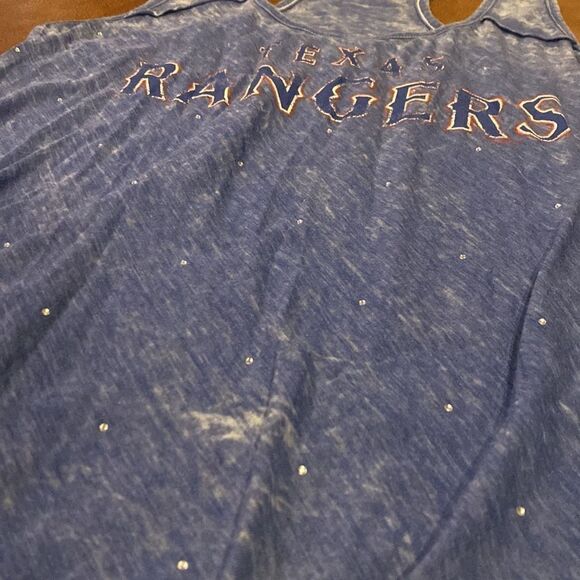 MLB Texas Rangers Touch by Alyssa Milano Women's Navy Tank Top Size Medium NWOT - Picture 8 of 8